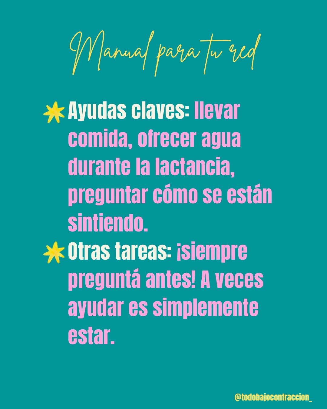 Carrusel ilustrado de Todo Bajo Contracción: Cómo sobrevivir al posparto