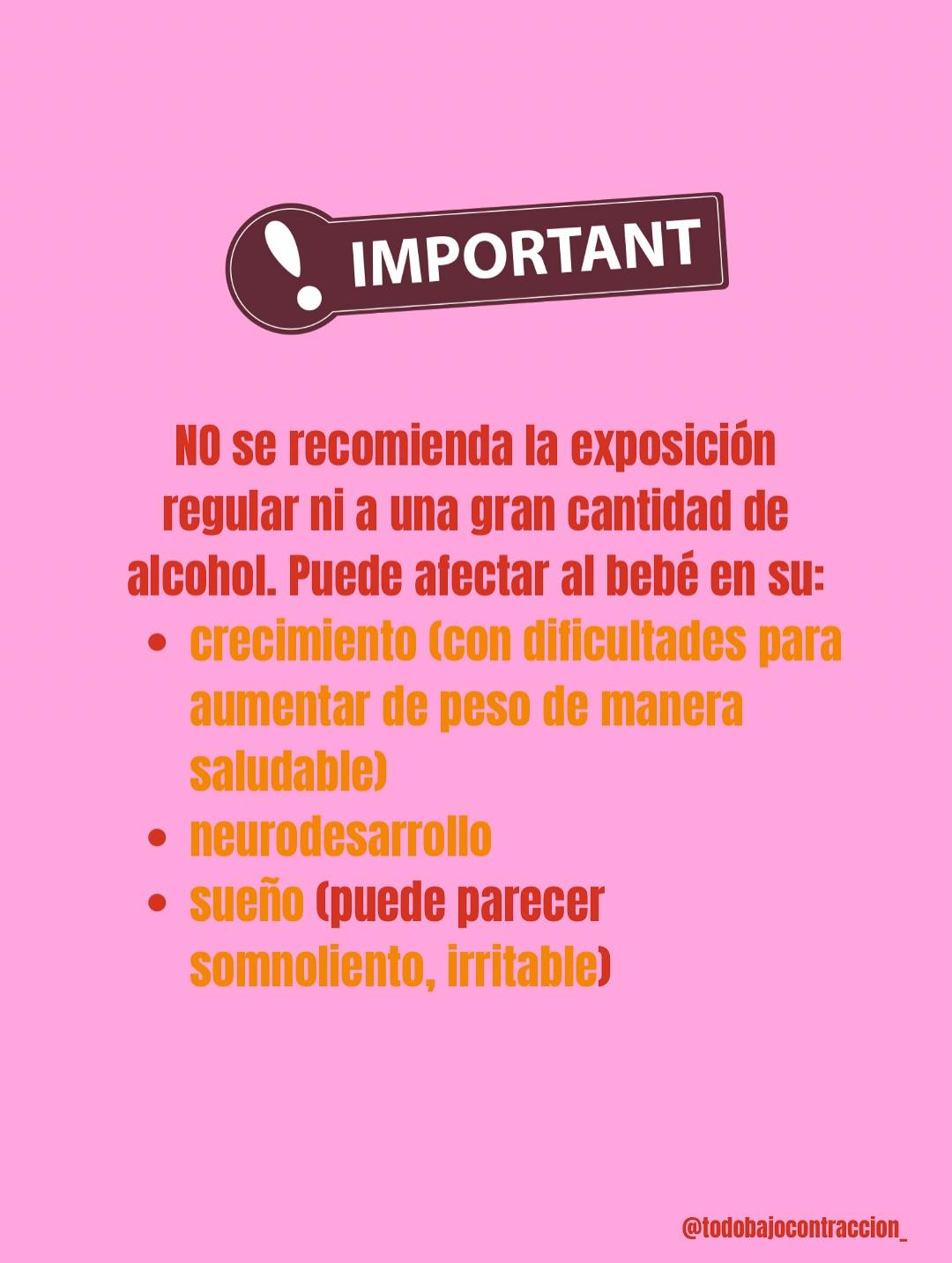 Carrusel ilustrado de Todo Bajo Contracción: Alcohol y lactancia