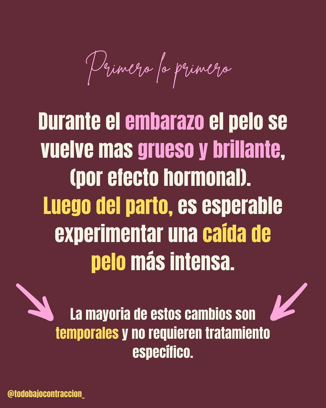 Carrusel ilustrado de Todo Bajo Contracción: Teñirse el pelo en el embarazo