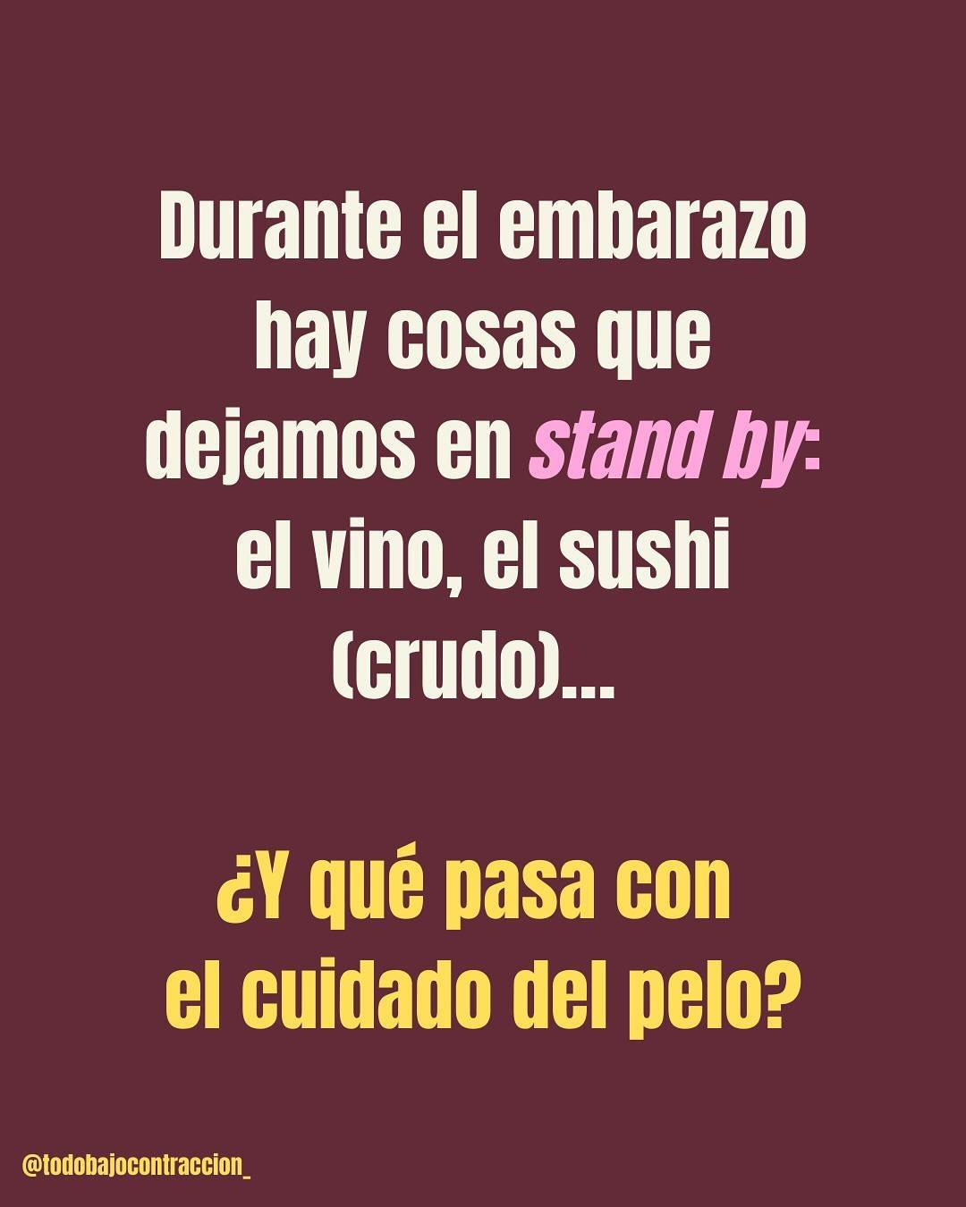 Carrusel ilustrado de Todo Bajo Contracción: Teñirse el pelo en el embarazo