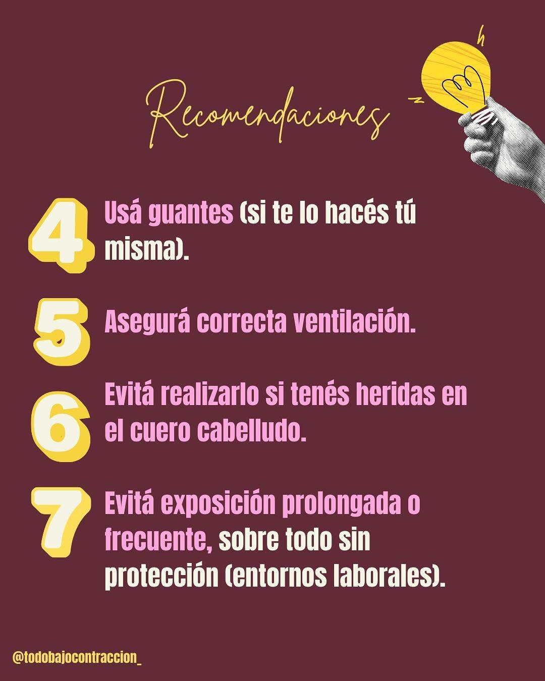 Carrusel ilustrado de Todo Bajo Contracción: Teñirse el pelo en el embarazo