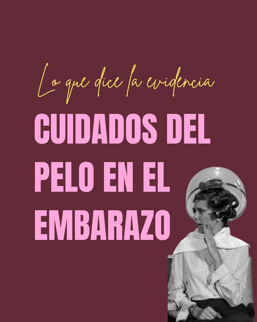 Carrusel ilustrado de Todo Bajo Contracción: Teñirse el pelo en el embarazo