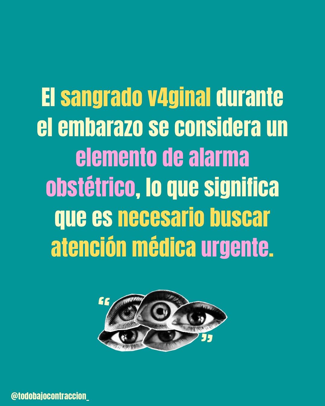 Carrusel ilustrado de Todo Bajo Contracción: Sangrado en el embarazo: causas