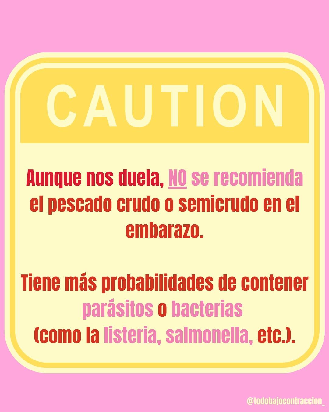 Carrusel ilustrado de Todo Bajo Contracción: ¿Se puede comer sushi en el embarazo?