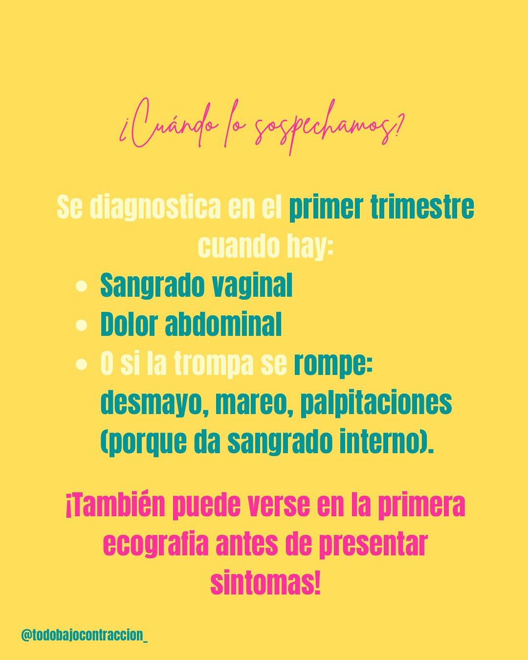 Carrusel ilustrado de Todo Bajo Contracción: Embarazo ectópico
