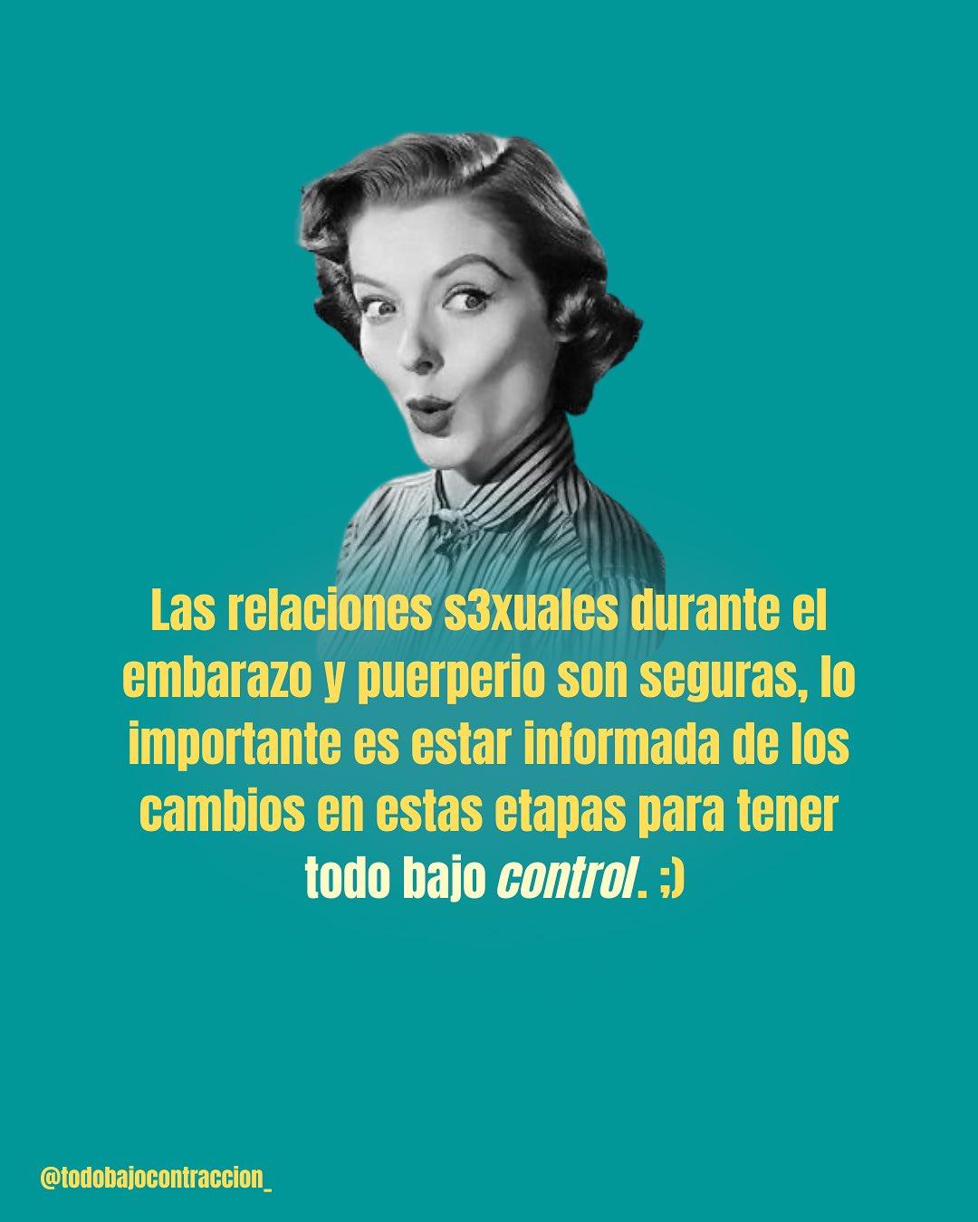 Carrusel ilustrado de Todo Bajo Contracción: Relaciones sexuales en el embarazo y el posparto