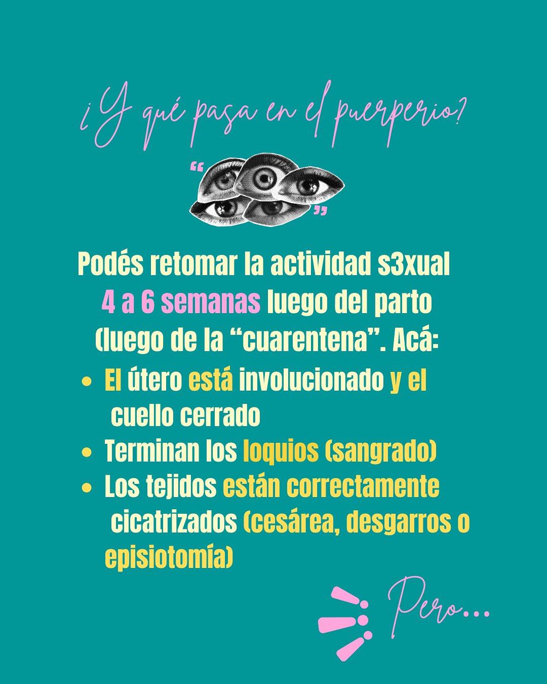 Carrusel ilustrado de Todo Bajo Contracción: Relaciones sexuales en el embarazo y el posparto