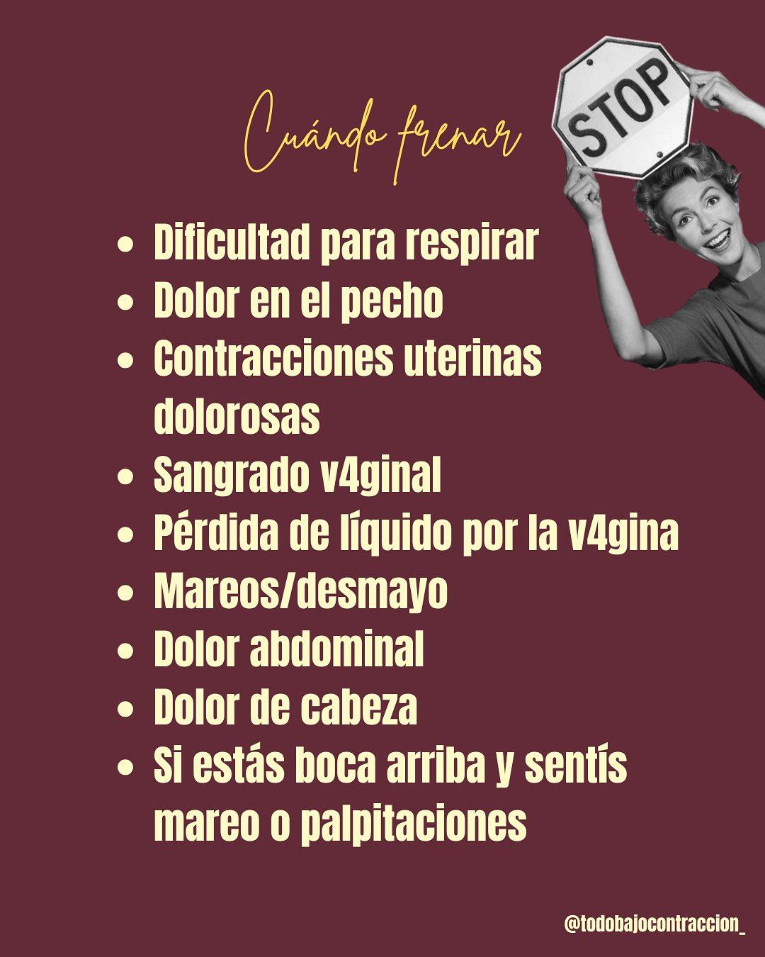 Carrusel ilustrado de Todo Bajo Contracción: Ejercicio en el embarazo