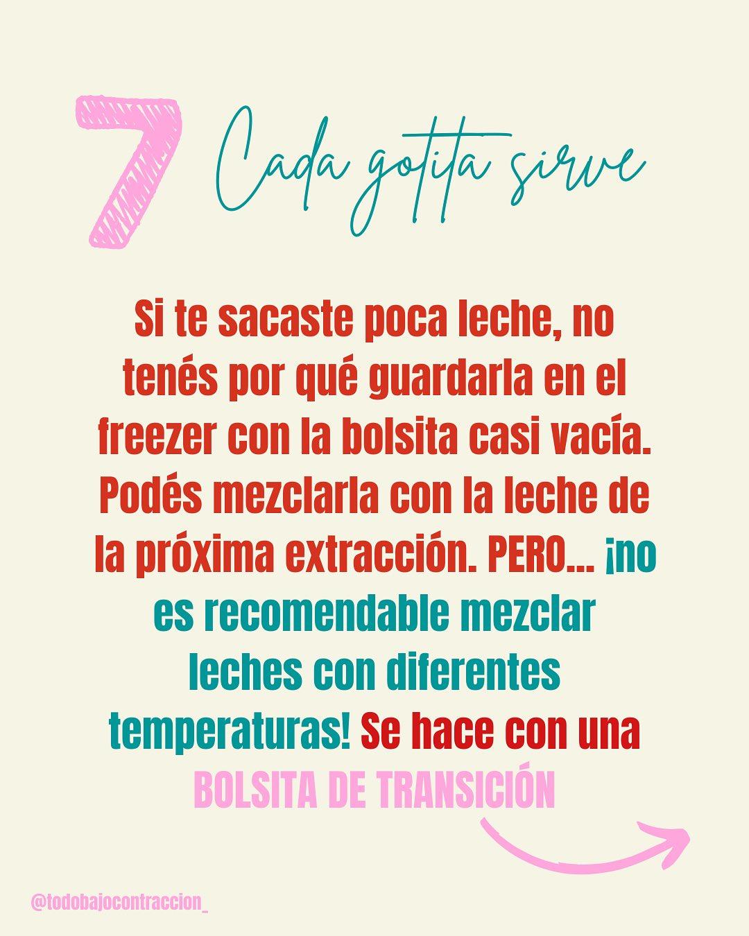 Carrusel ilustrado de Todo Bajo Contracción: Banco de leche: cómo almacenar leche materna