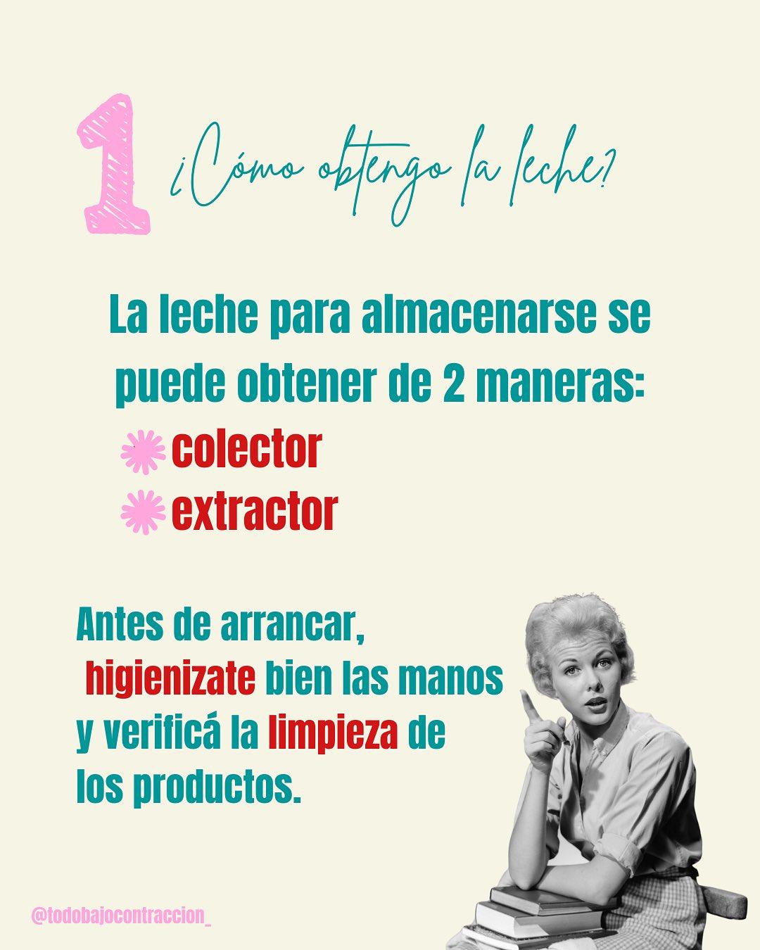 Carrusel ilustrado de Todo Bajo Contracción: Banco de leche: cómo almacenar leche materna