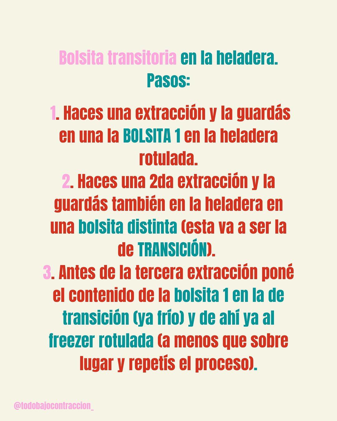 Carrusel ilustrado de Todo Bajo Contracción: Banco de leche: cómo almacenar leche materna