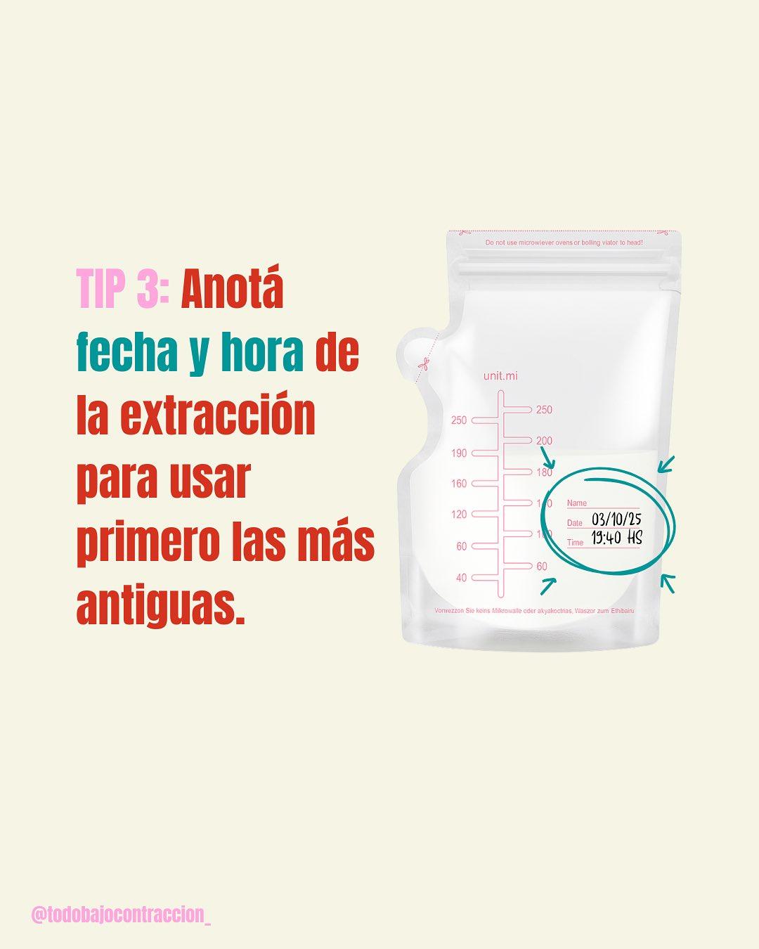 Carrusel ilustrado de Todo Bajo Contracción: Banco de leche: cómo almacenar leche materna