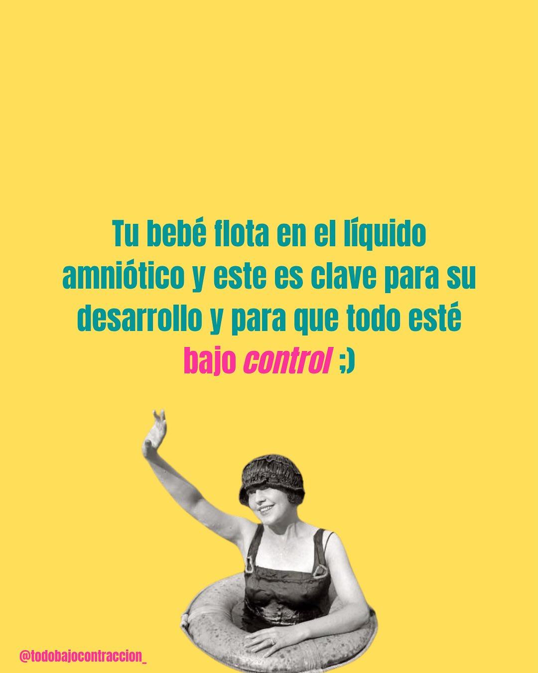 Carrusel ilustrado de Todo Bajo Contracción: Líquido amniótico: para qué sirve