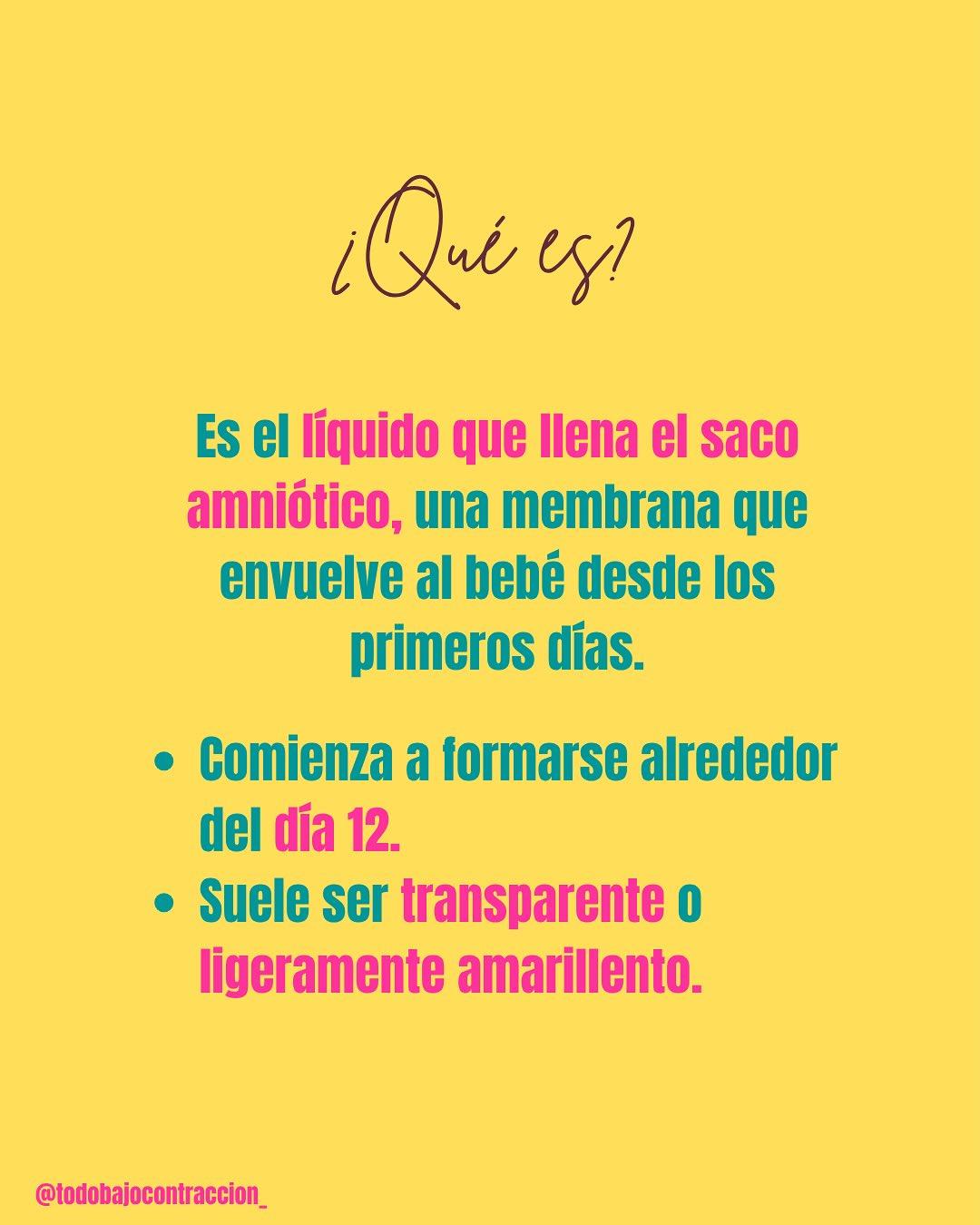 Carrusel ilustrado de Todo Bajo Contracción: Líquido amniótico: para qué sirve