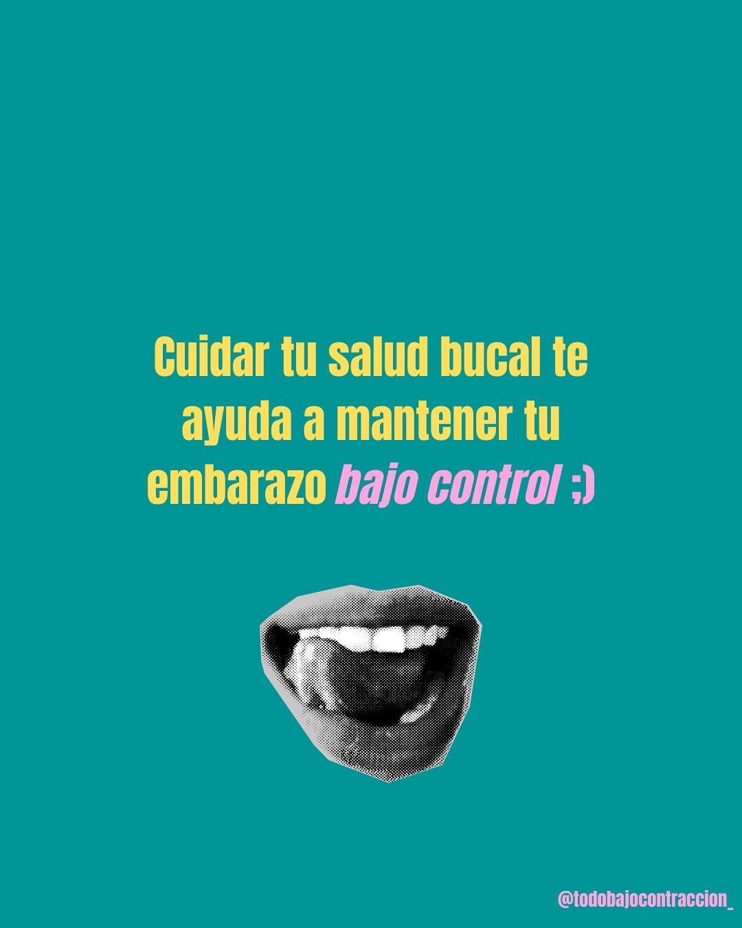 Carrusel ilustrado de Todo Bajo Contracción: Odontólogo en el embarazo