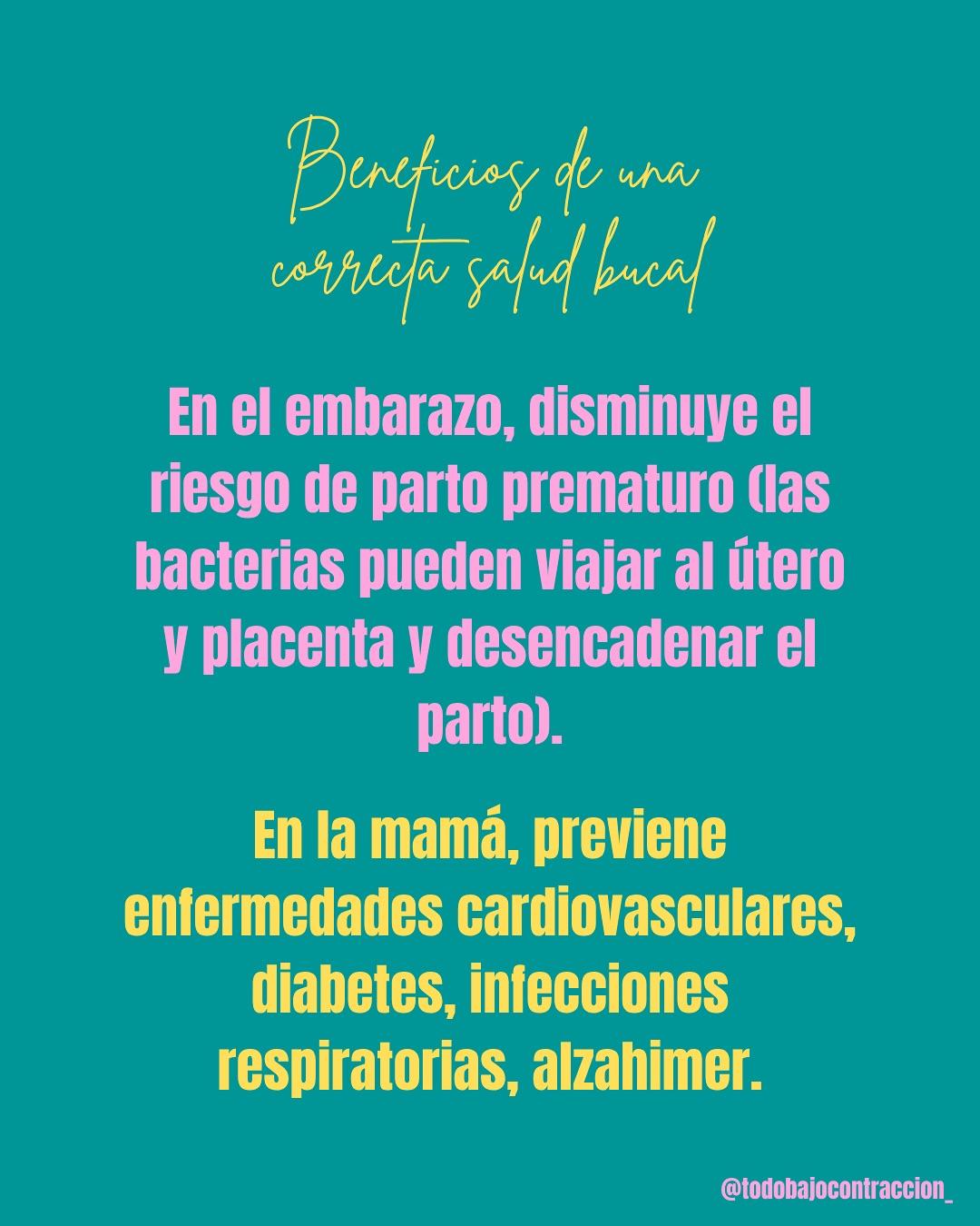Carrusel ilustrado de Todo Bajo Contracción: Odontólogo en el embarazo