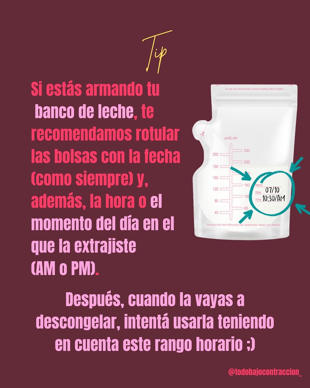 Carrusel ilustrado de Todo Bajo Contracción: Leche materna: cómo se adapta a tu bebé