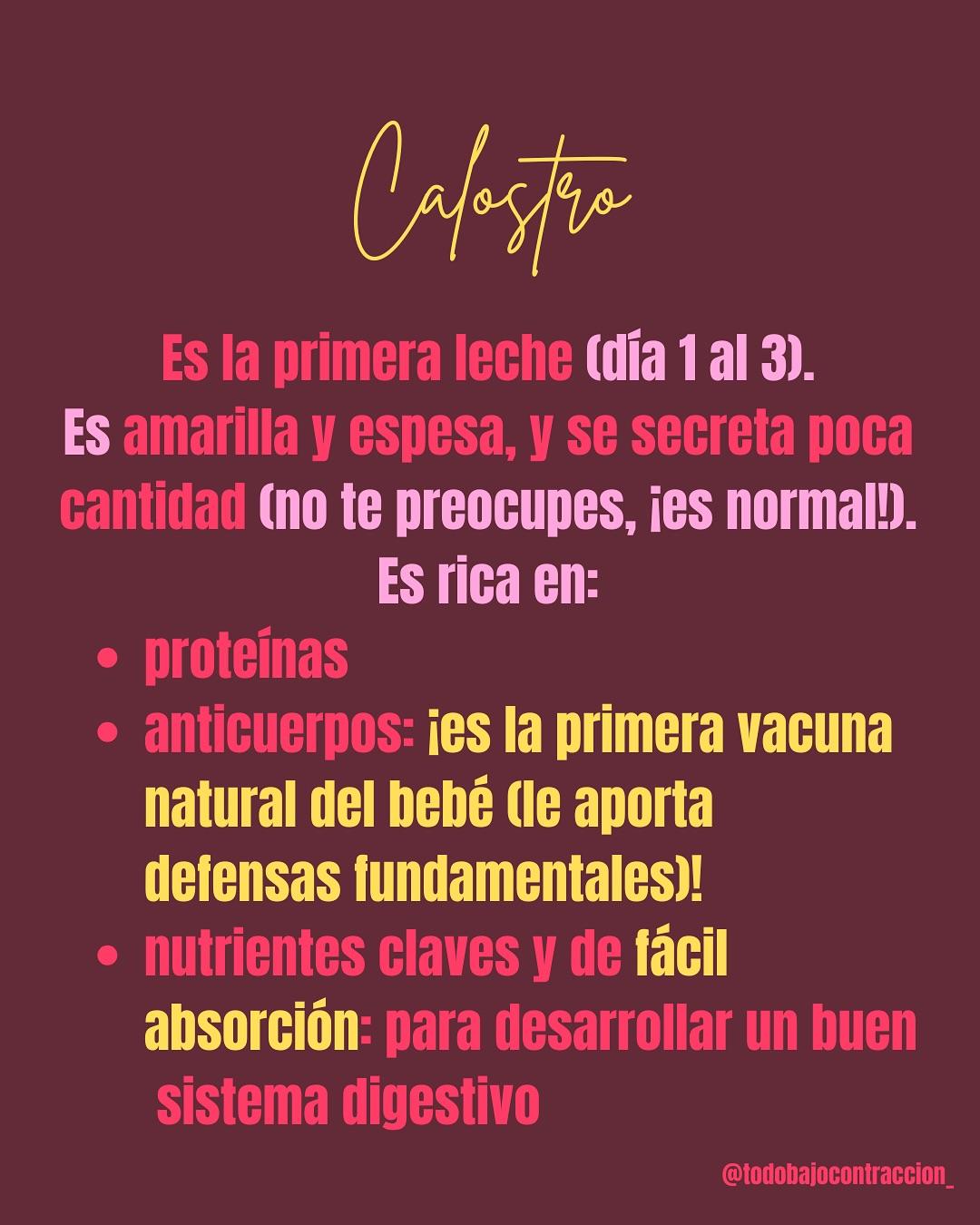 Carrusel ilustrado de Todo Bajo Contracción: Leche materna: cómo se adapta a tu bebé
