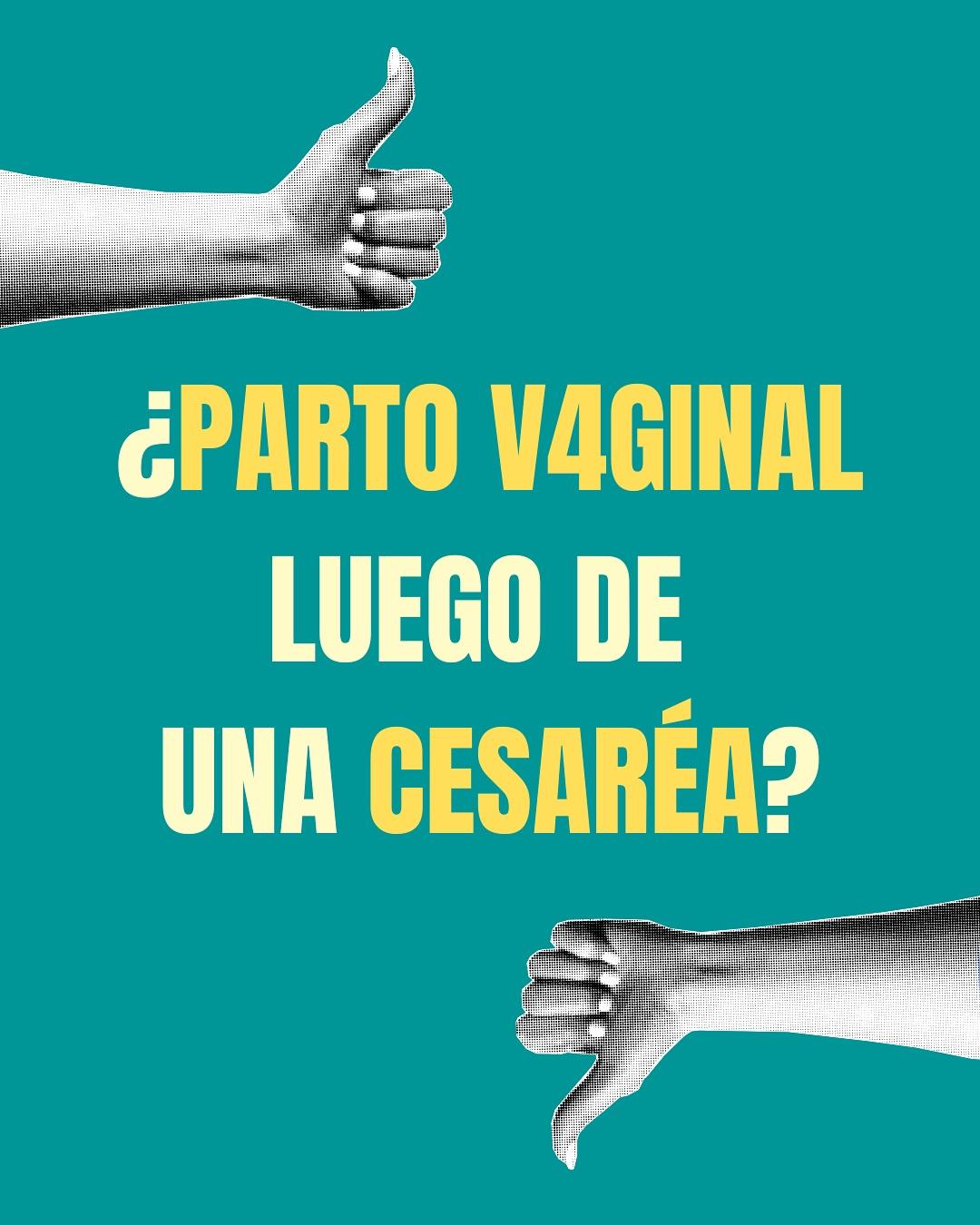 Carrusel ilustrado de Todo Bajo Contracción: Parto vaginal después de una cesárea
