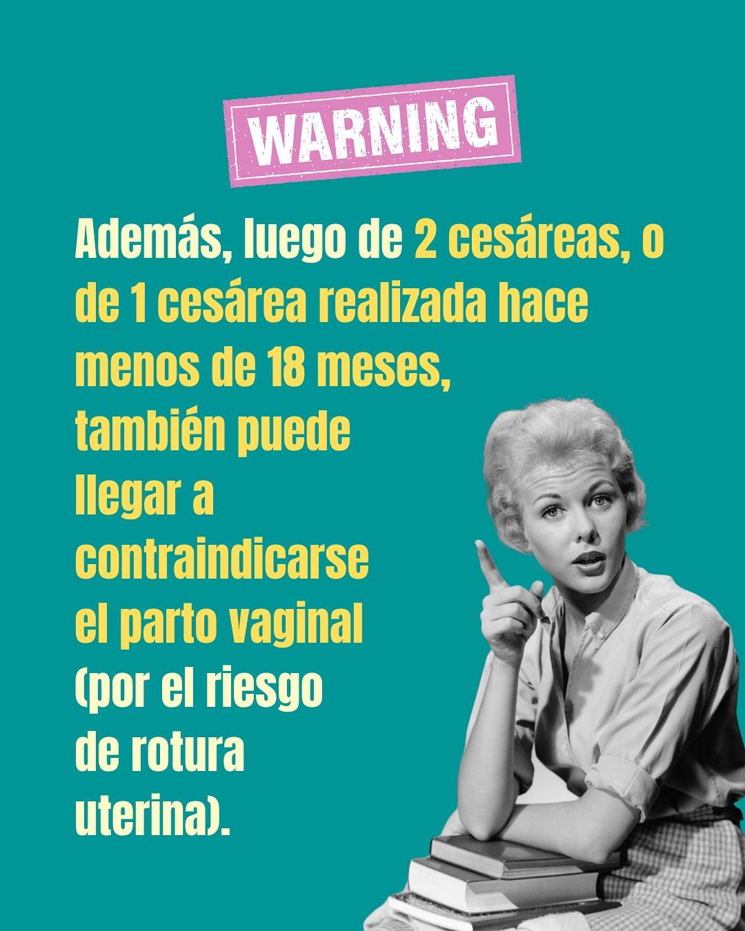 Carrusel ilustrado de Todo Bajo Contracción: Parto vaginal después de una cesárea