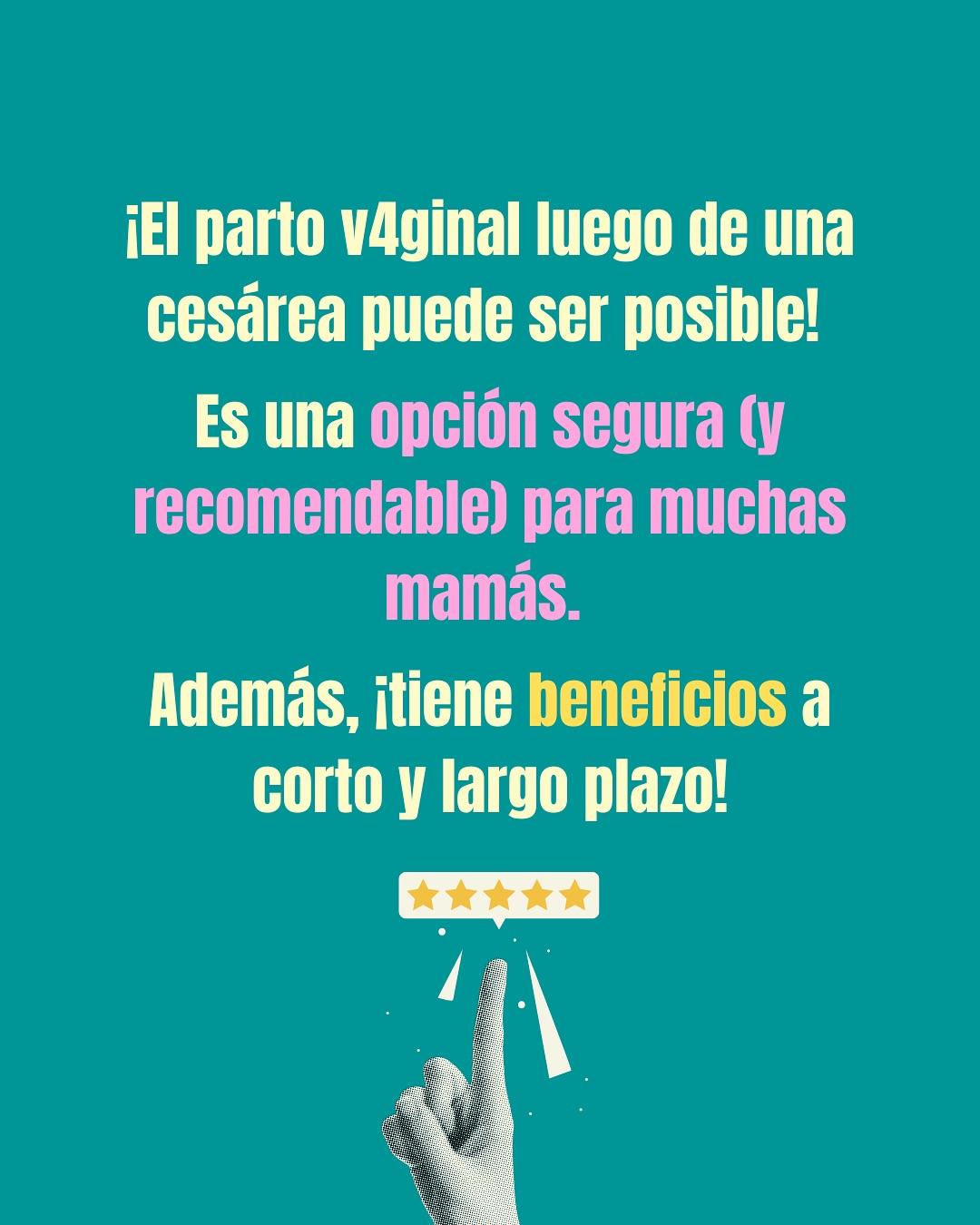 Carrusel ilustrado de Todo Bajo Contracción: Parto vaginal después de una cesárea