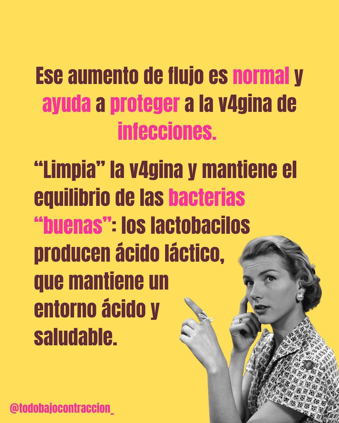 Carrusel ilustrado de Todo Bajo Contracción: Flujo en el embarazo: qué es normal