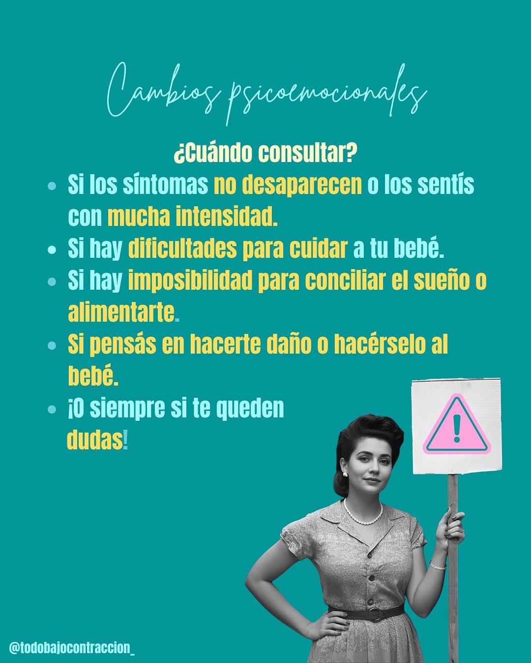 Carrusel ilustrado de Todo Bajo Contracción: El cuarto trimestre: las primeras semanas posparto