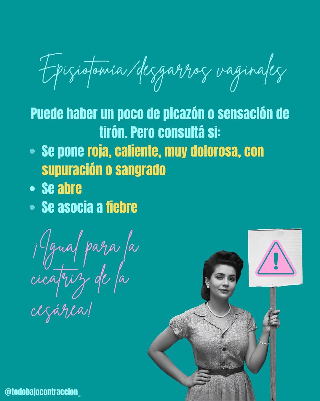 Carrusel ilustrado de Todo Bajo Contracción: El cuarto trimestre: las primeras semanas posparto