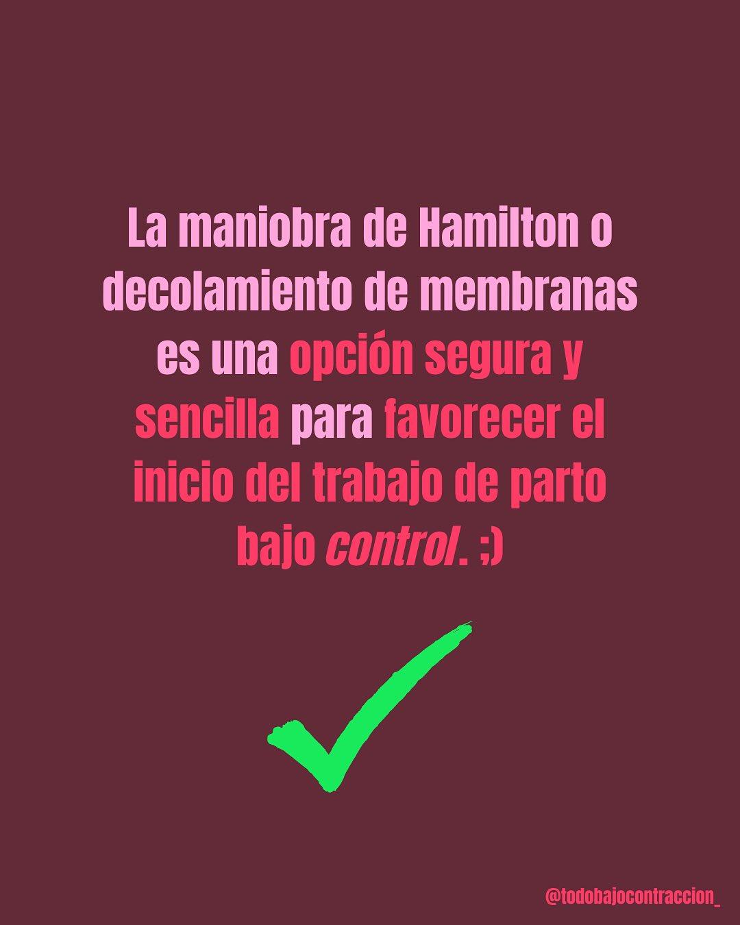 Carrusel ilustrado de Todo Bajo Contracción: Maniobra de Hamilton: qué es