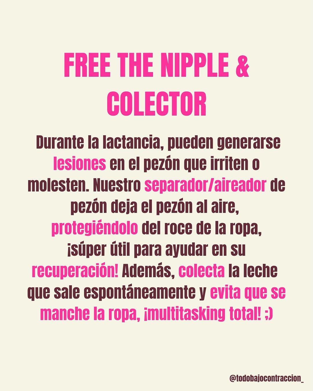 Carrusel ilustrado de Todo Bajo Contracción: Free the nipple: protector y colector