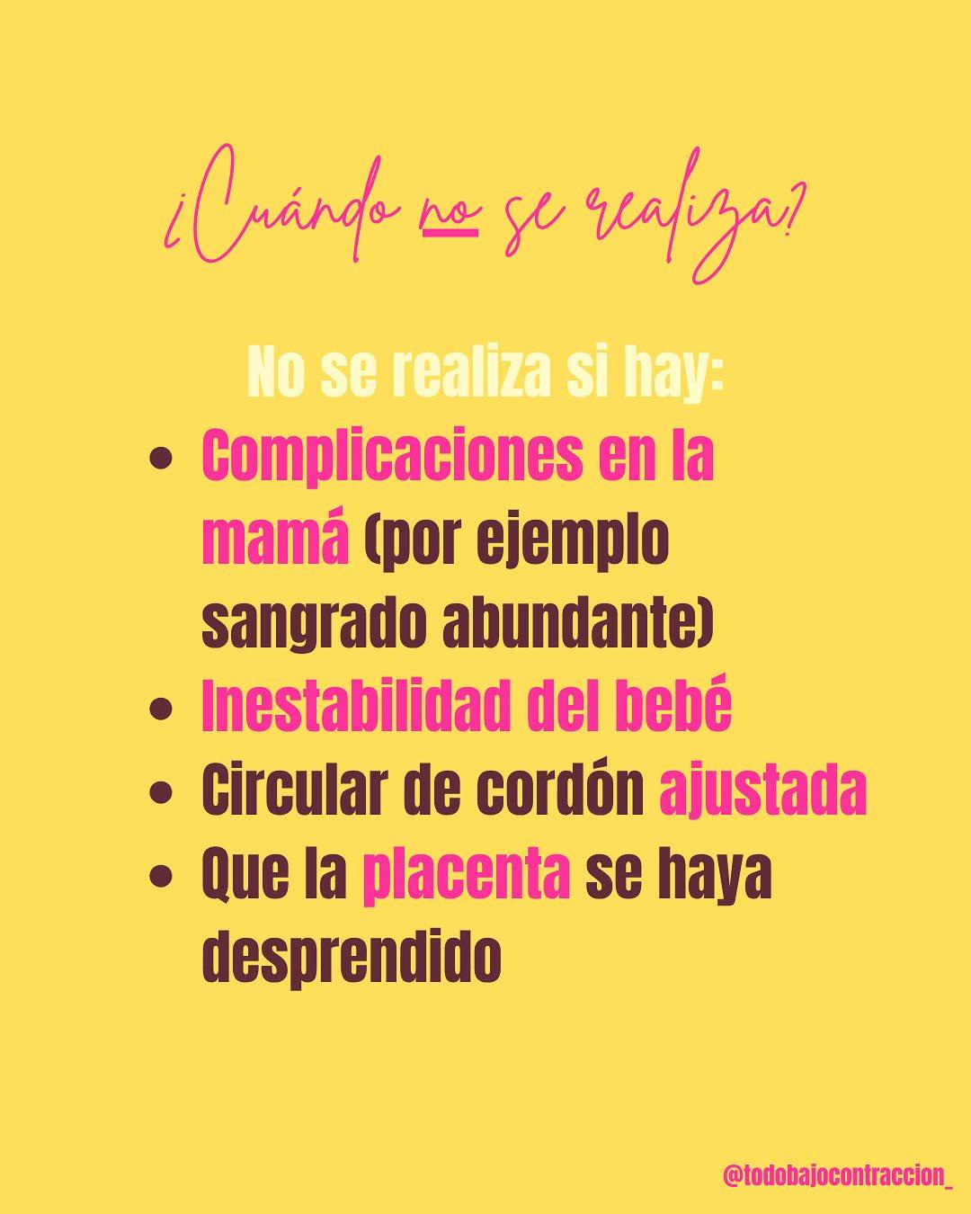 Carrusel ilustrado de Todo Bajo Contracción: Corte del cordón umbilical: ¿cuándo?