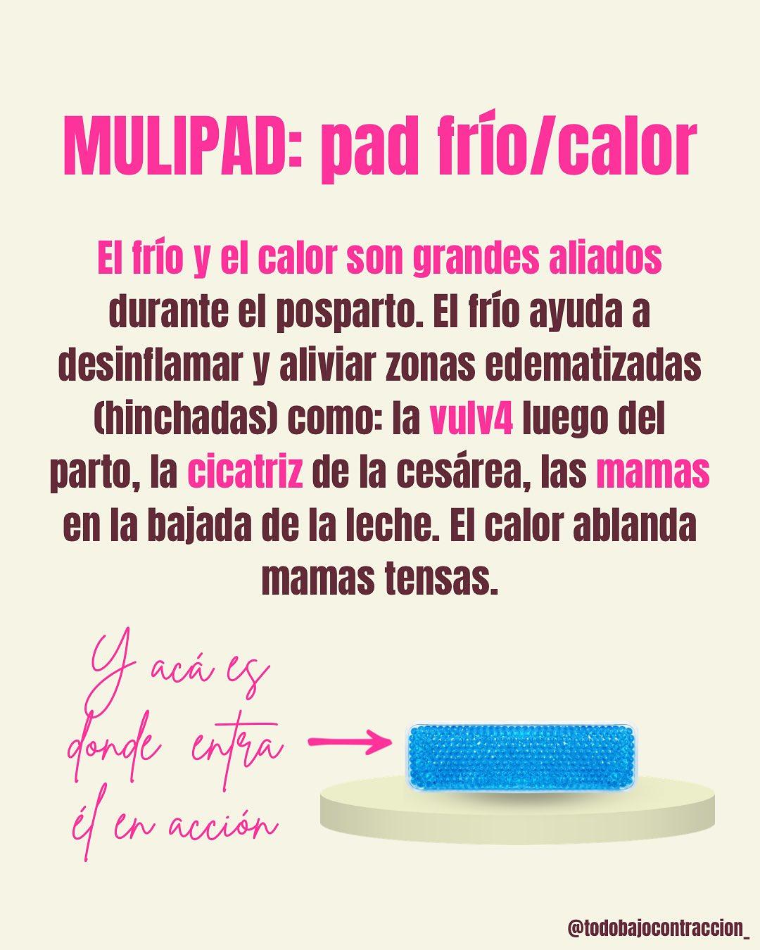 Carrusel ilustrado de Todo Bajo Contracción: Multipad frío/calor para el posparto