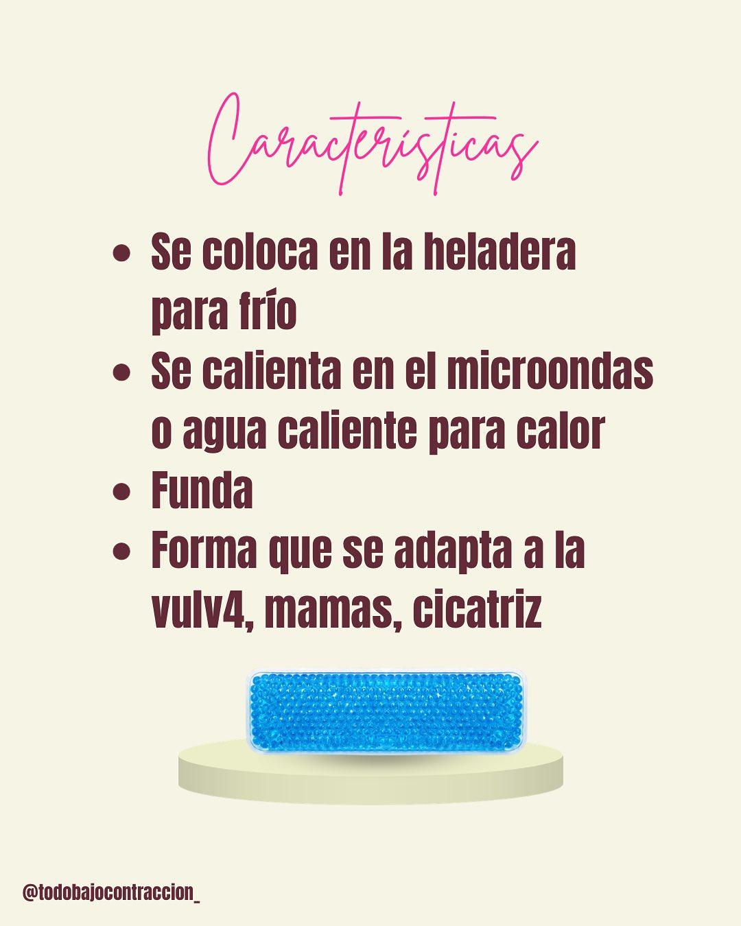 Carrusel ilustrado de Todo Bajo Contracción: Multipad frío/calor para el posparto