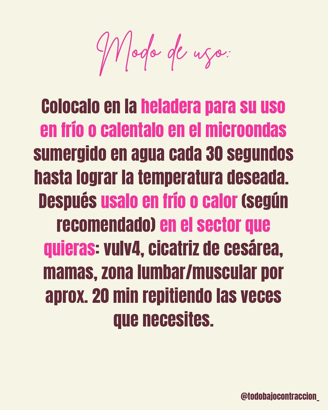 Carrusel ilustrado de Todo Bajo Contracción: Multipad frío/calor para el posparto