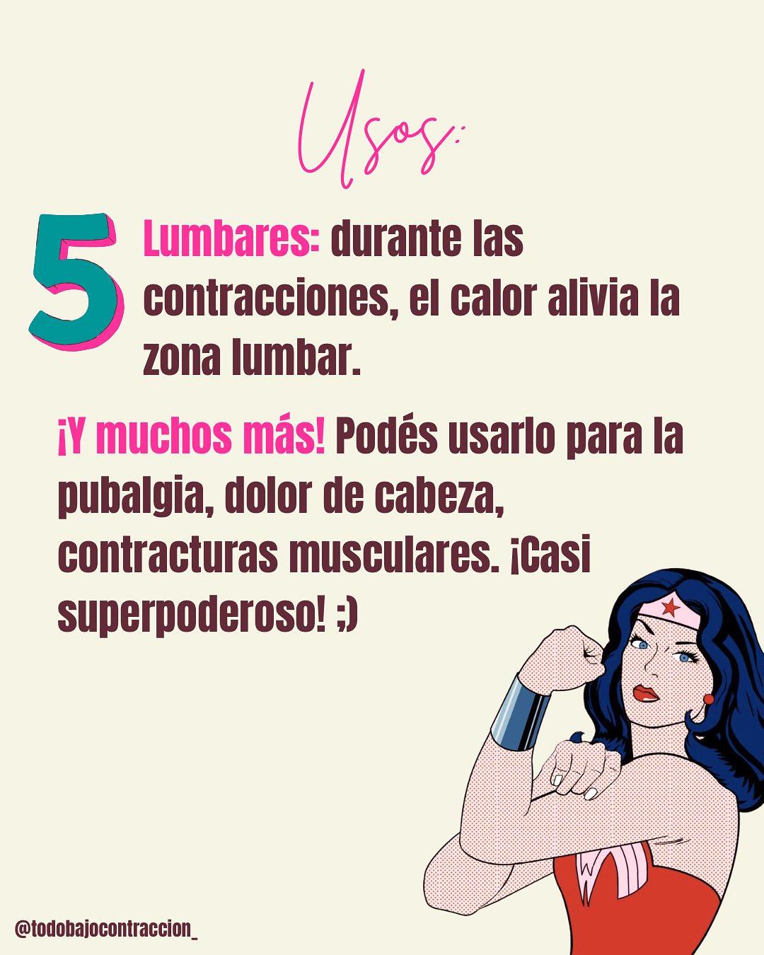 Carrusel ilustrado de Todo Bajo Contracción: Multipad frío/calor para el posparto