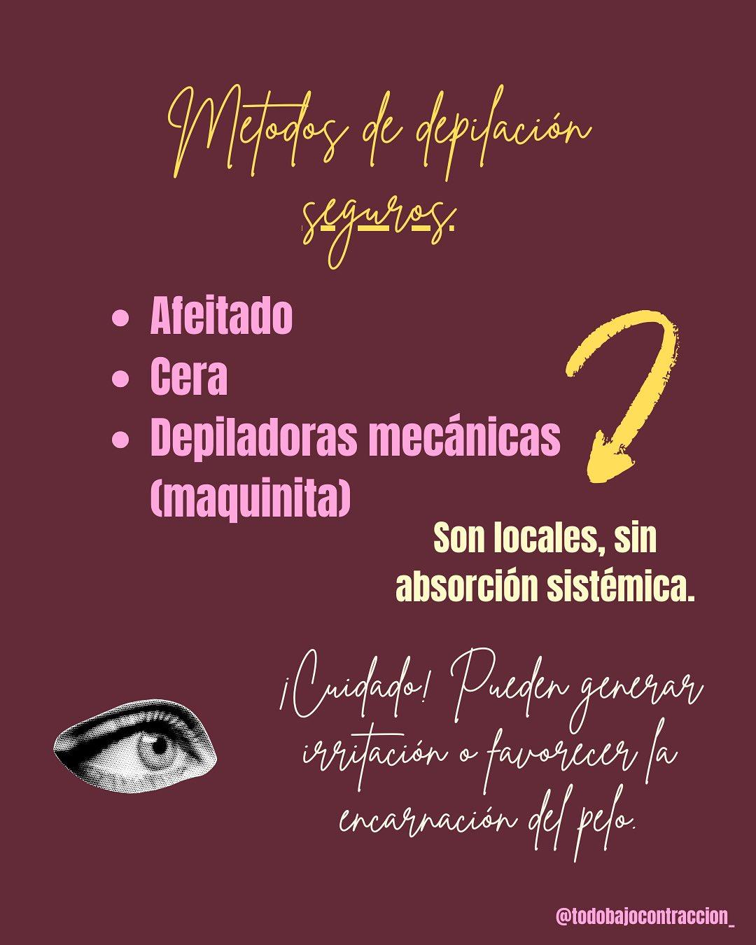 Carrusel ilustrado de Todo Bajo Contracción: Depilación en el embarazo: métodos seguros