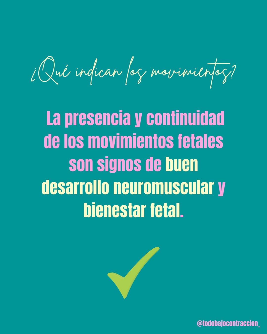 Carrusel ilustrado de Todo Bajo Contracción: Movimientos fetales: cuándo se sienten