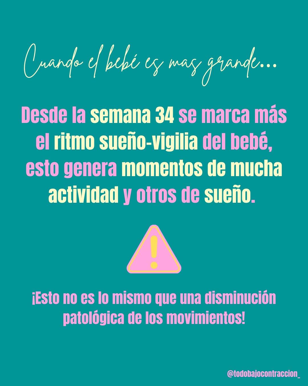 Carrusel ilustrado de Todo Bajo Contracción: Movimientos fetales: cuándo se sienten