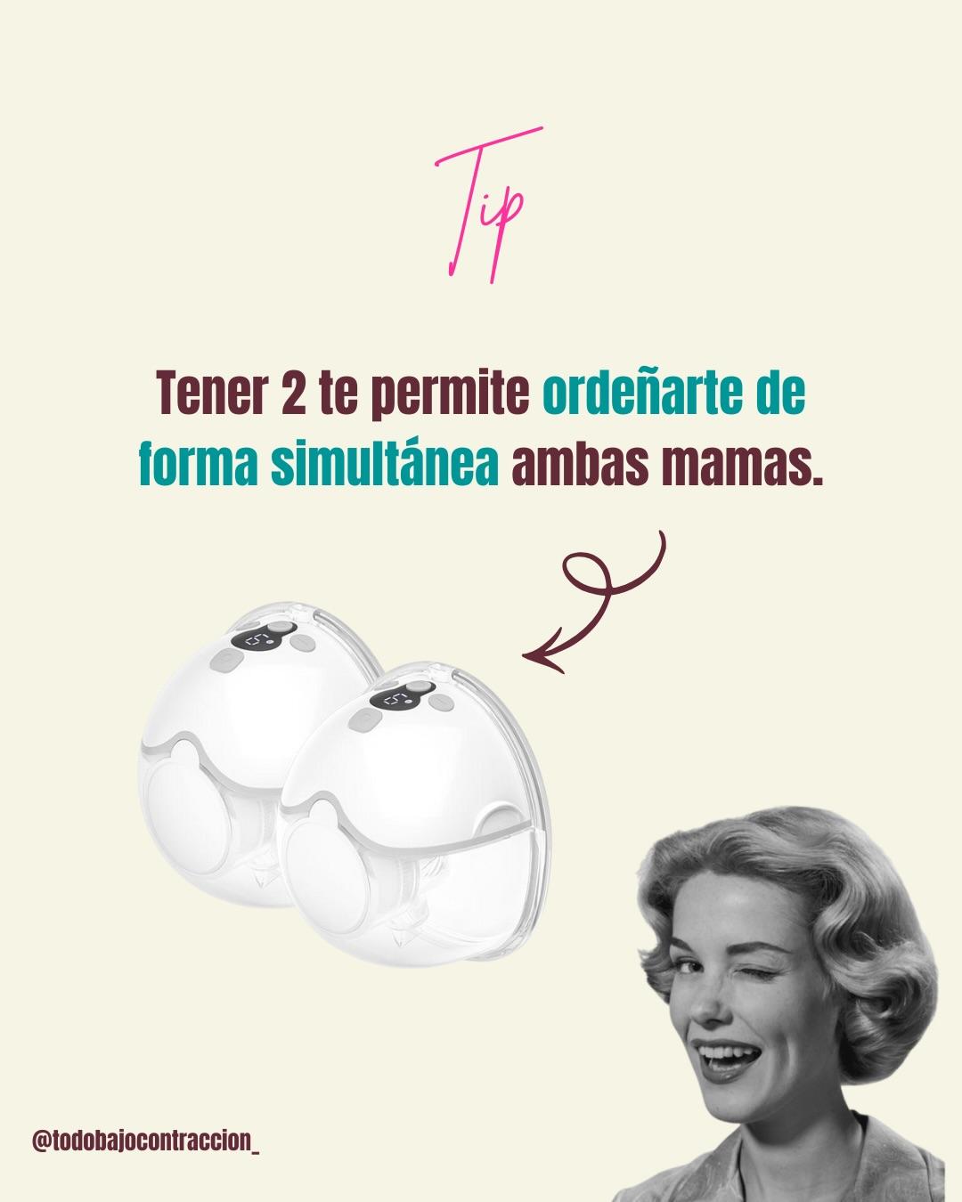 Carrusel ilustrado de Todo Bajo Contracción: Ordeñadora eléctrica para la lactancia