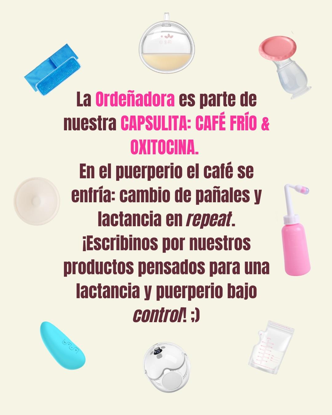 Carrusel ilustrado de Todo Bajo Contracción: Ordeñadora eléctrica para la lactancia