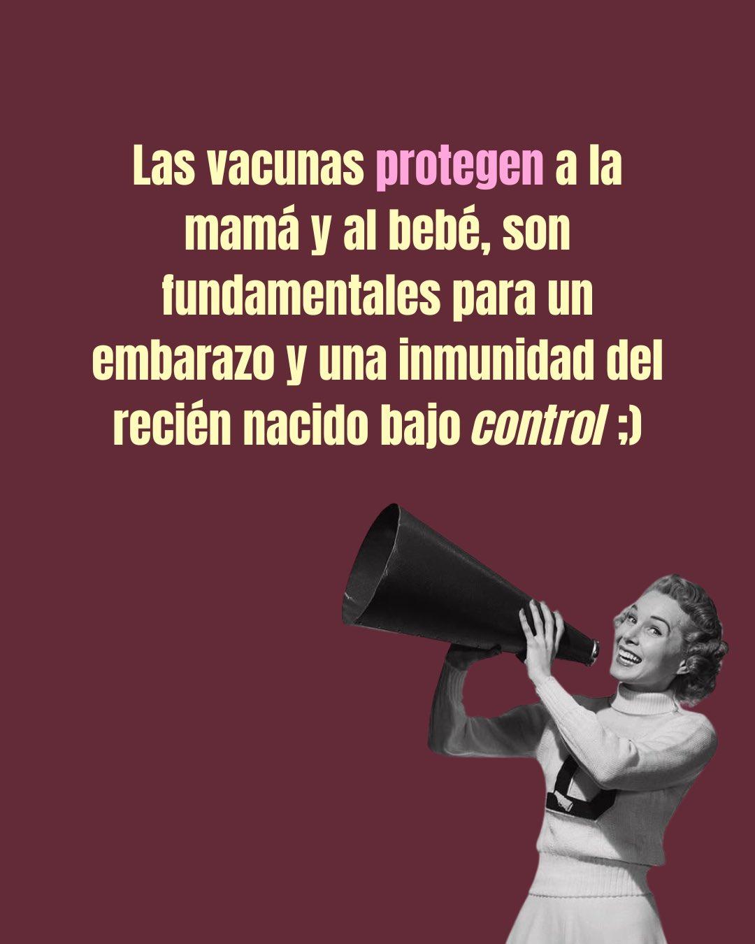 Carrusel ilustrado de Todo Bajo Contracción: Vacunas en el embarazo