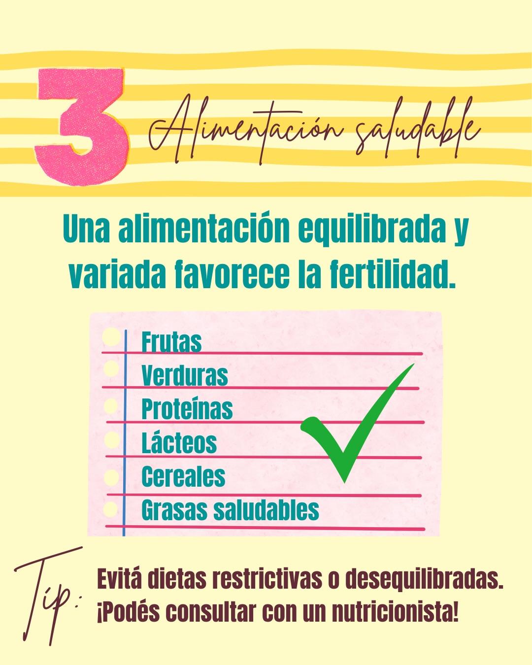 Carrusel ilustrado de Todo Bajo Contracción: Buscar embarazo: recomendaciones