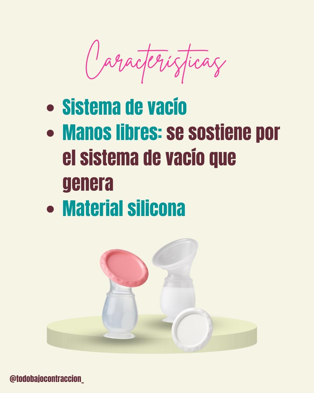 Carrusel ilustrado de Todo Bajo Contracción: Colector de leche materna