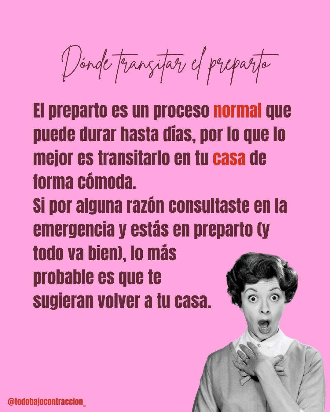 Carrusel ilustrado de Todo Bajo Contracción: Preparto: qué es y cómo transitarlo