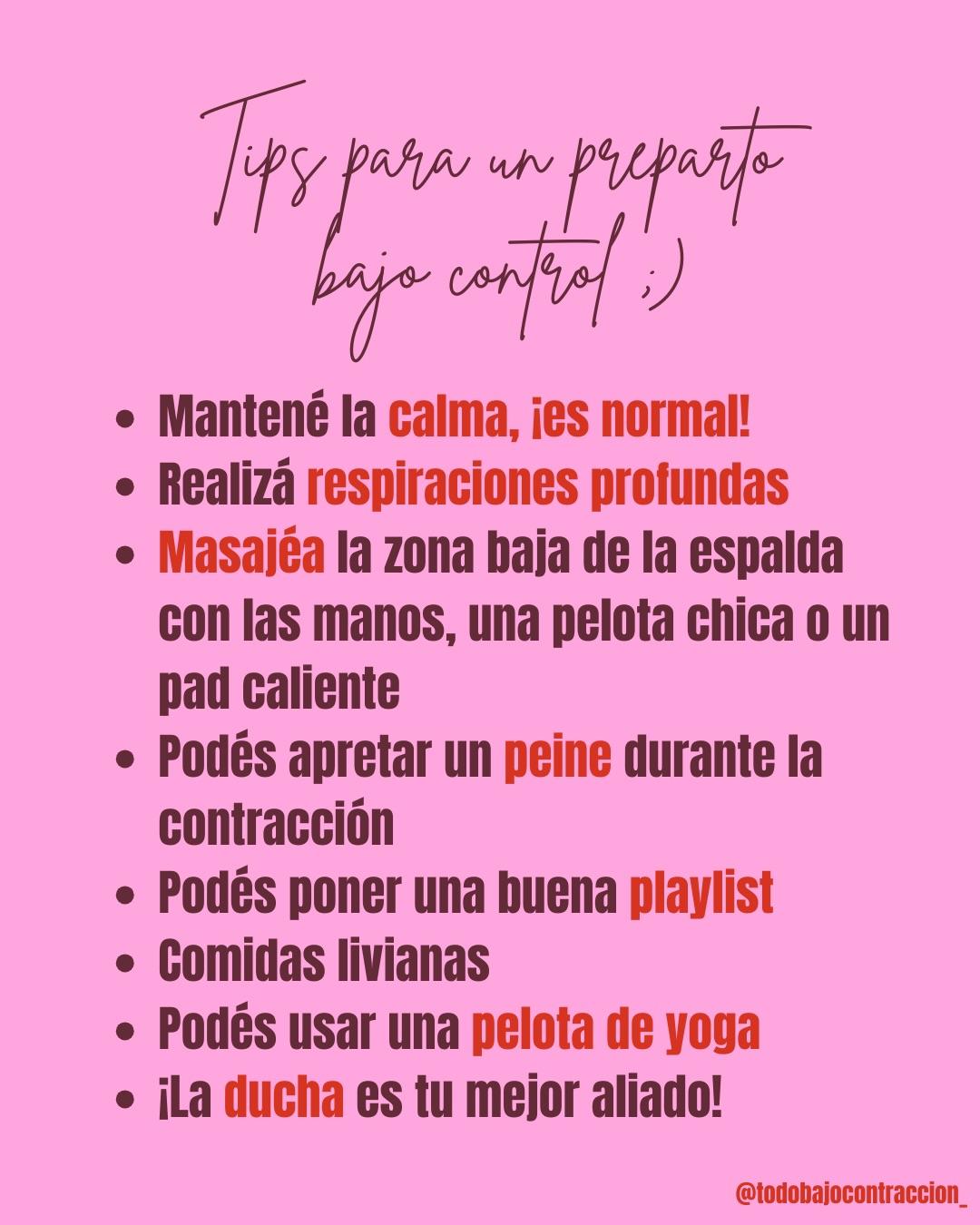 Carrusel ilustrado de Todo Bajo Contracción: Preparto: qué es y cómo transitarlo