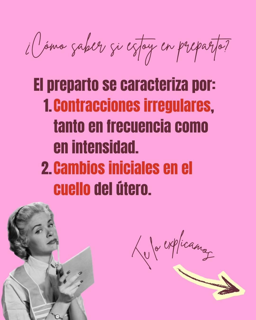 Carrusel ilustrado de Todo Bajo Contracción: Preparto: qué es y cómo transitarlo