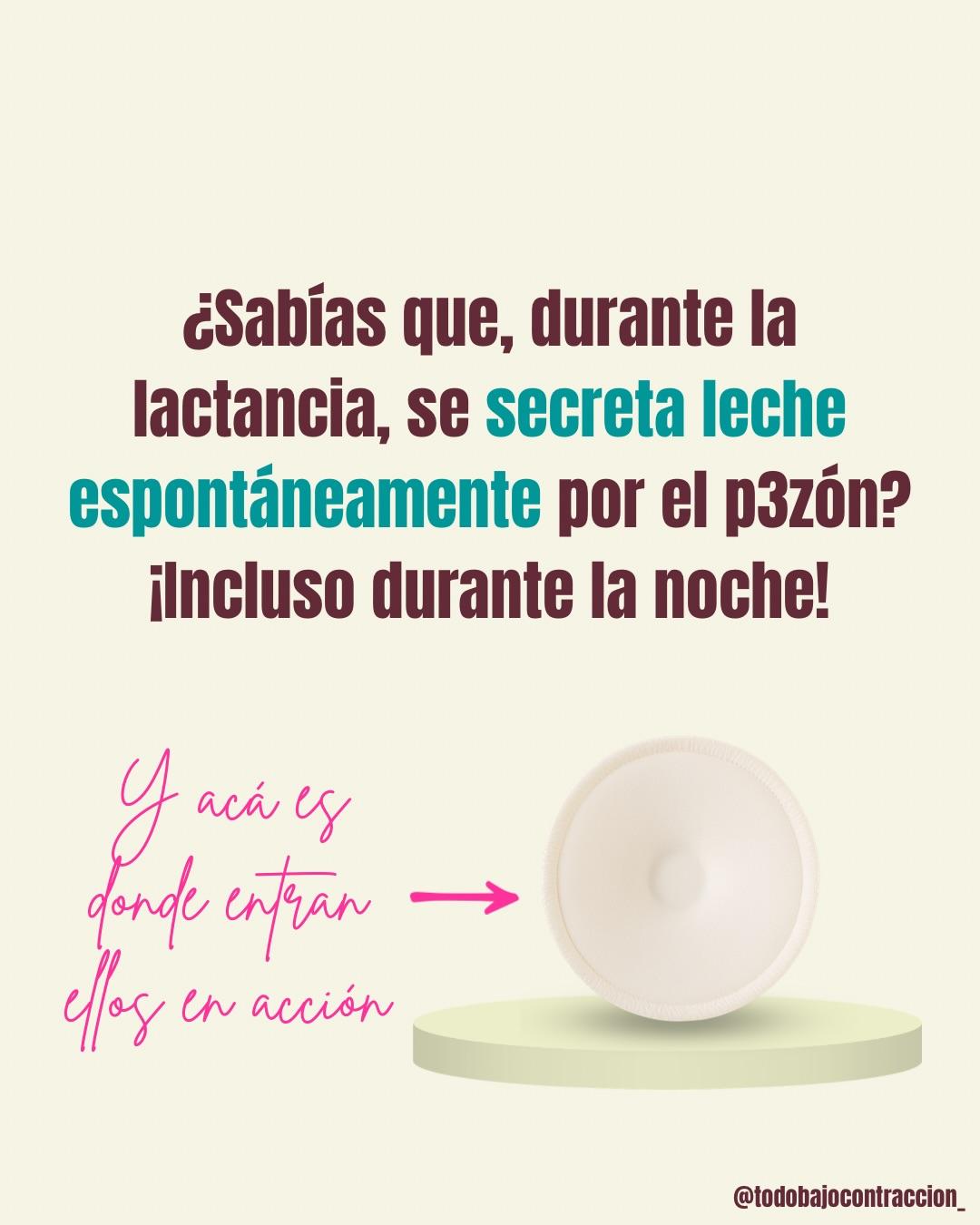 Carrusel ilustrado de Todo Bajo Contracción: Pads mamarios reutilizables