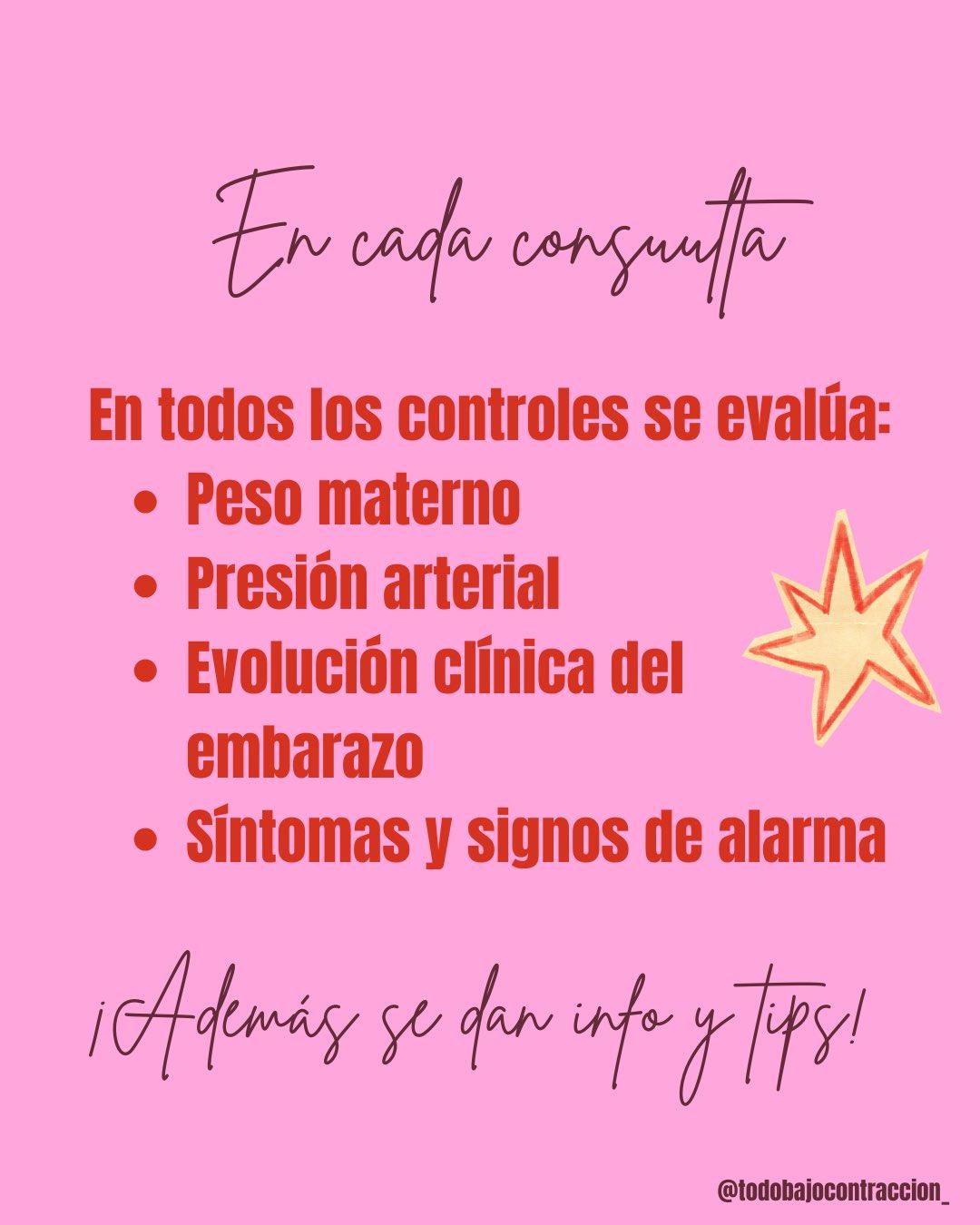 Carrusel ilustrado de Todo Bajo Contracción: El ABC de los controles del embarazo
