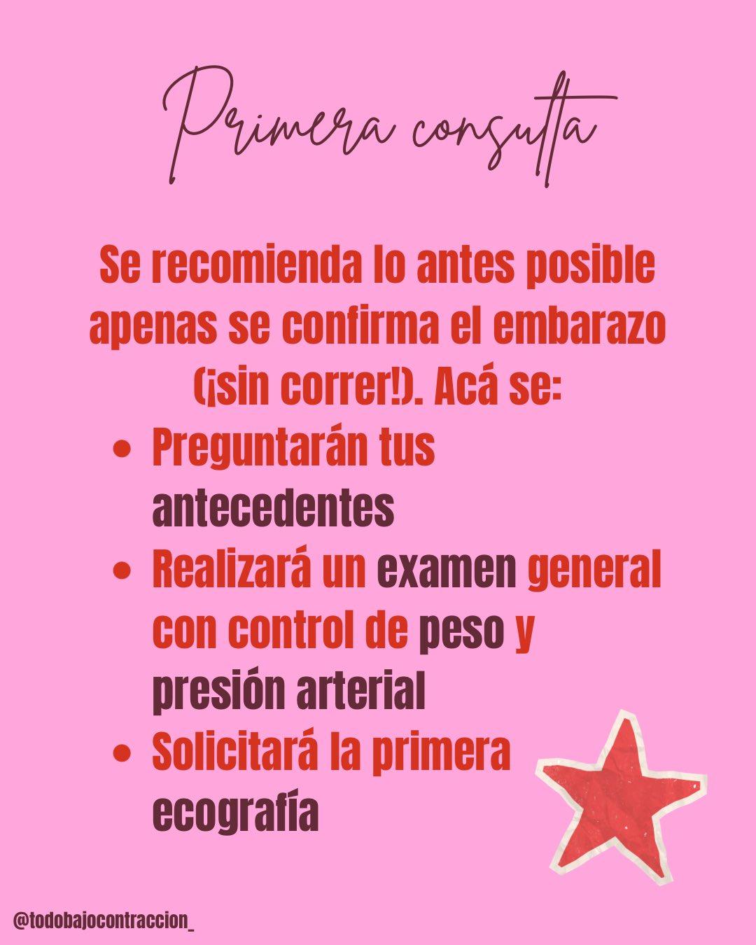 Carrusel ilustrado de Todo Bajo Contracción: El ABC de los controles del embarazo