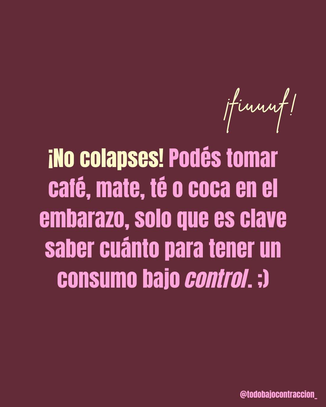 Carrusel ilustrado de Todo Bajo Contracción: Café y mate en el embarazo: ¿cuánto?